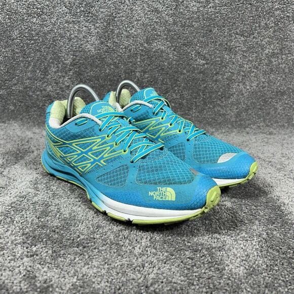 The North Face Ultra Cardiac Women's Size 9 Blue Green Trail Running Shoes Used - Picture 3 of 13